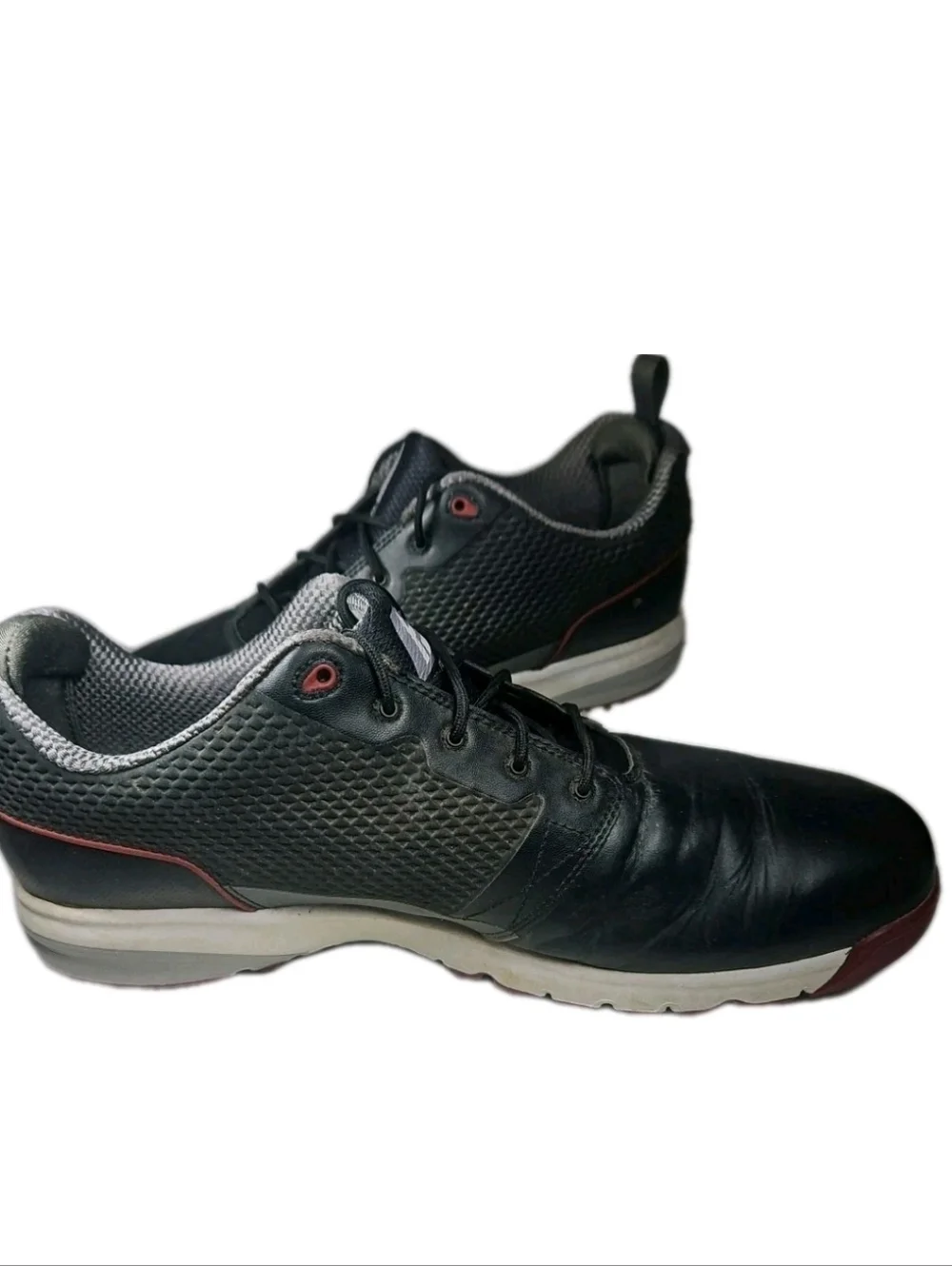 FootJoy FJ Contour Fit 54098 Men Sz13 Golf Shoe Tech Gorp EUC Blk Softspike[4E